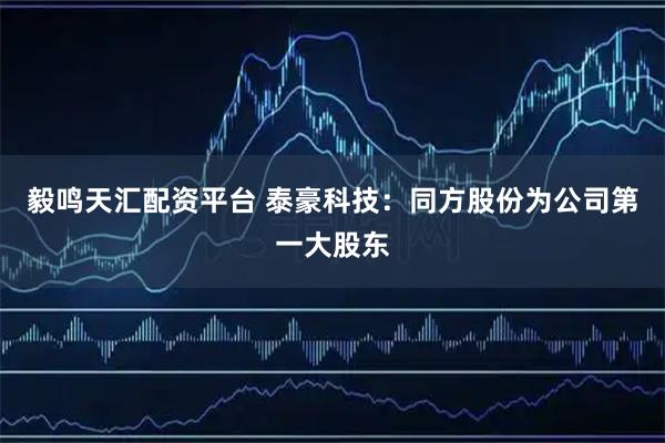 毅鸣天汇配资平台 泰豪科技：同方股份为公司第一大股东